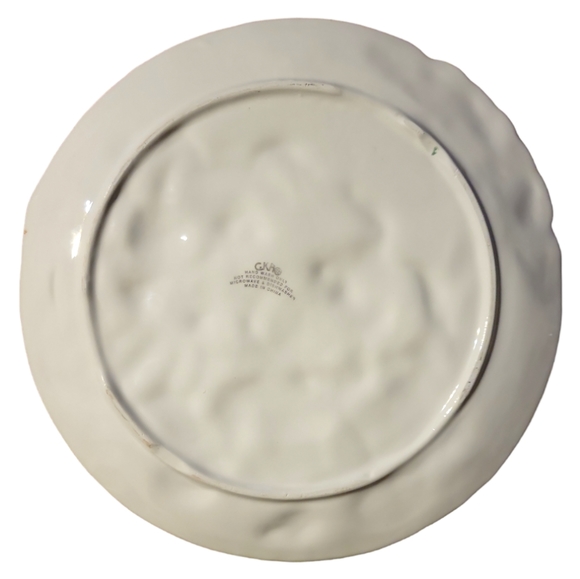 Vtg Easter Bunny Rabbit Eggs Butterfly Chicks Flowers Pastels Dessert Plate GKA - Picture 2 of 7